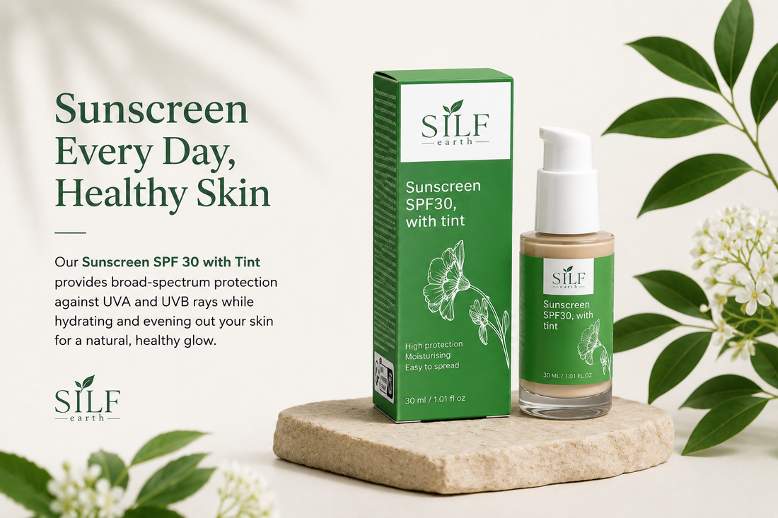 Sunscreen SPF 30 with Tint | Daily Mineral Sun Protection | SILF Earth