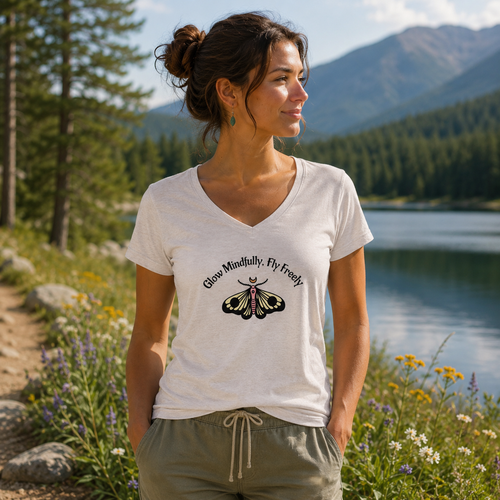 Glow Mindfully V-Neck Tee