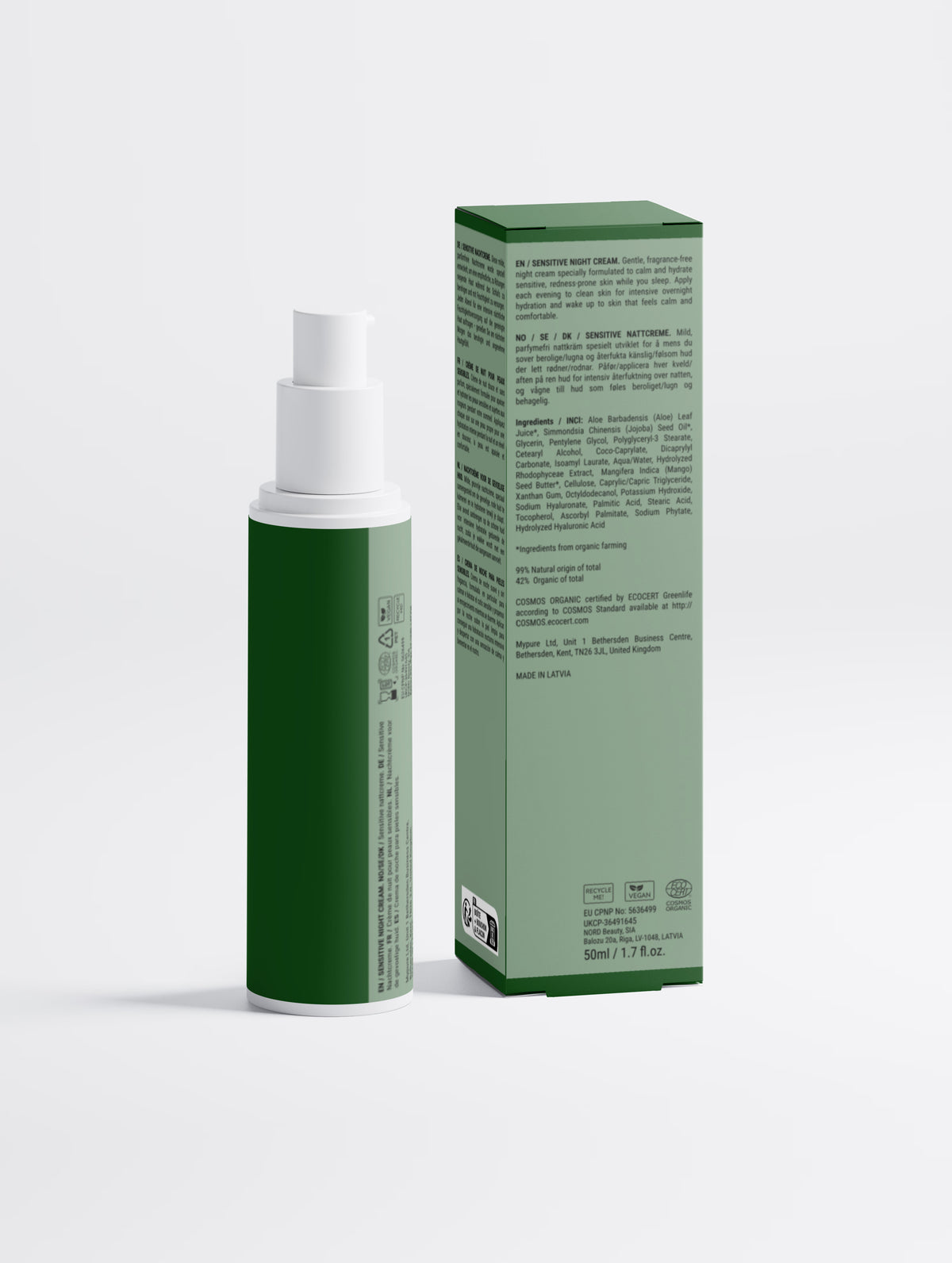 Sensitive Skin Night Cream, Fragrance Free