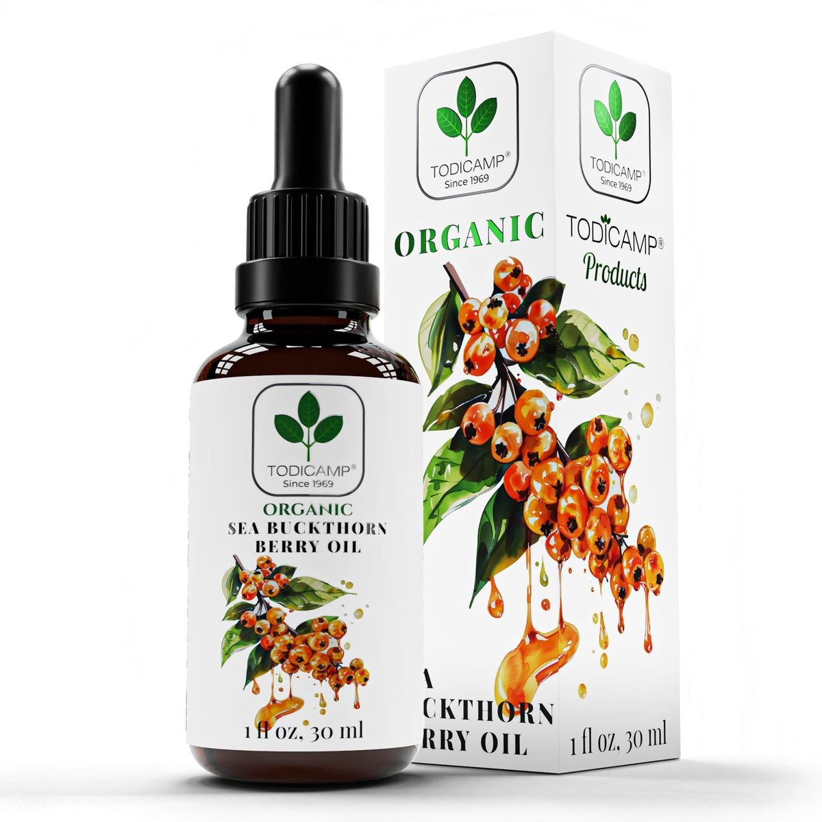 Organic Cold-Pressed Sea Buckthorn Berry Oil | 1 fl oz
