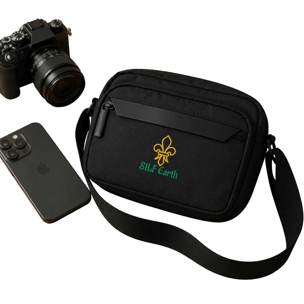 SILF Earth Fleur-de-Lis Urban Crossbody Bag