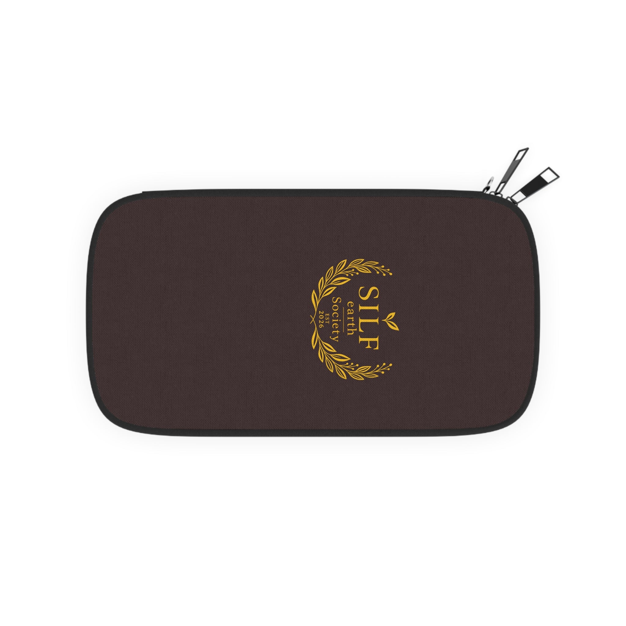 Travel Passport Holder with Gold Laurel Crest