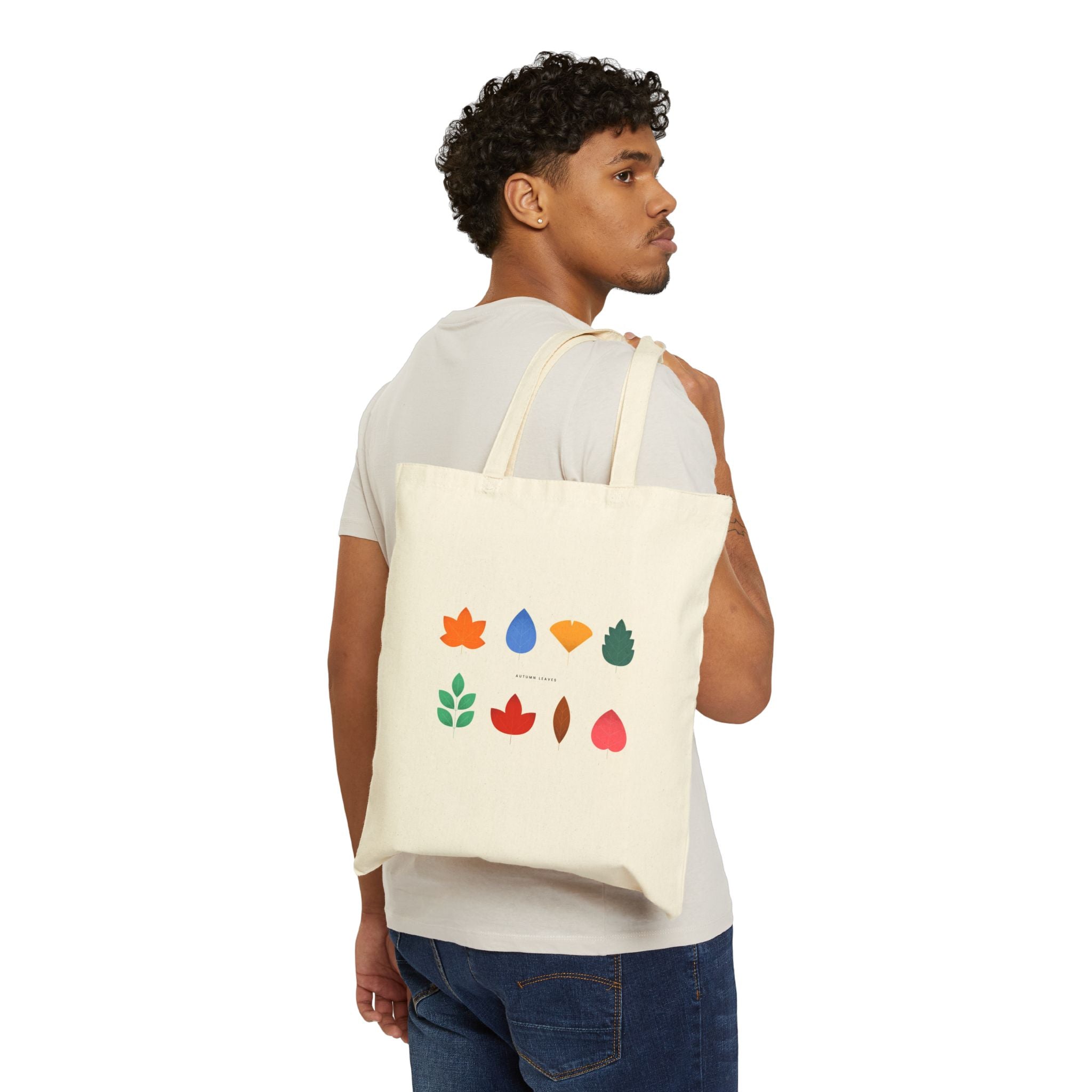 Autumn Leaves Cotton Canvas Tote Bag