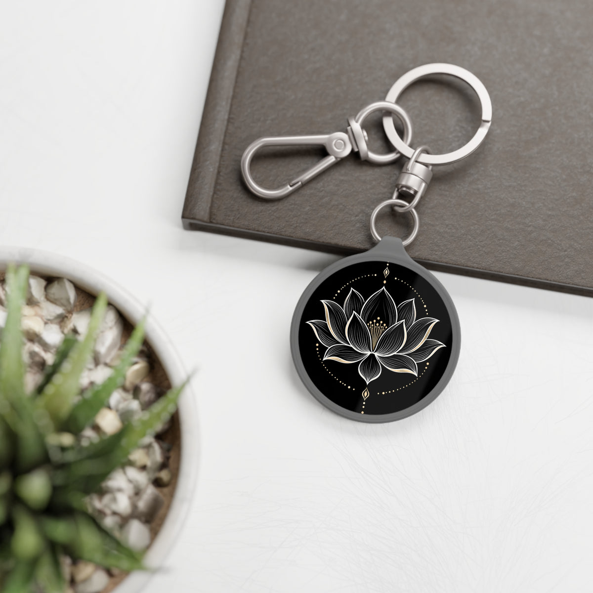 Lotus Serenity Keychain