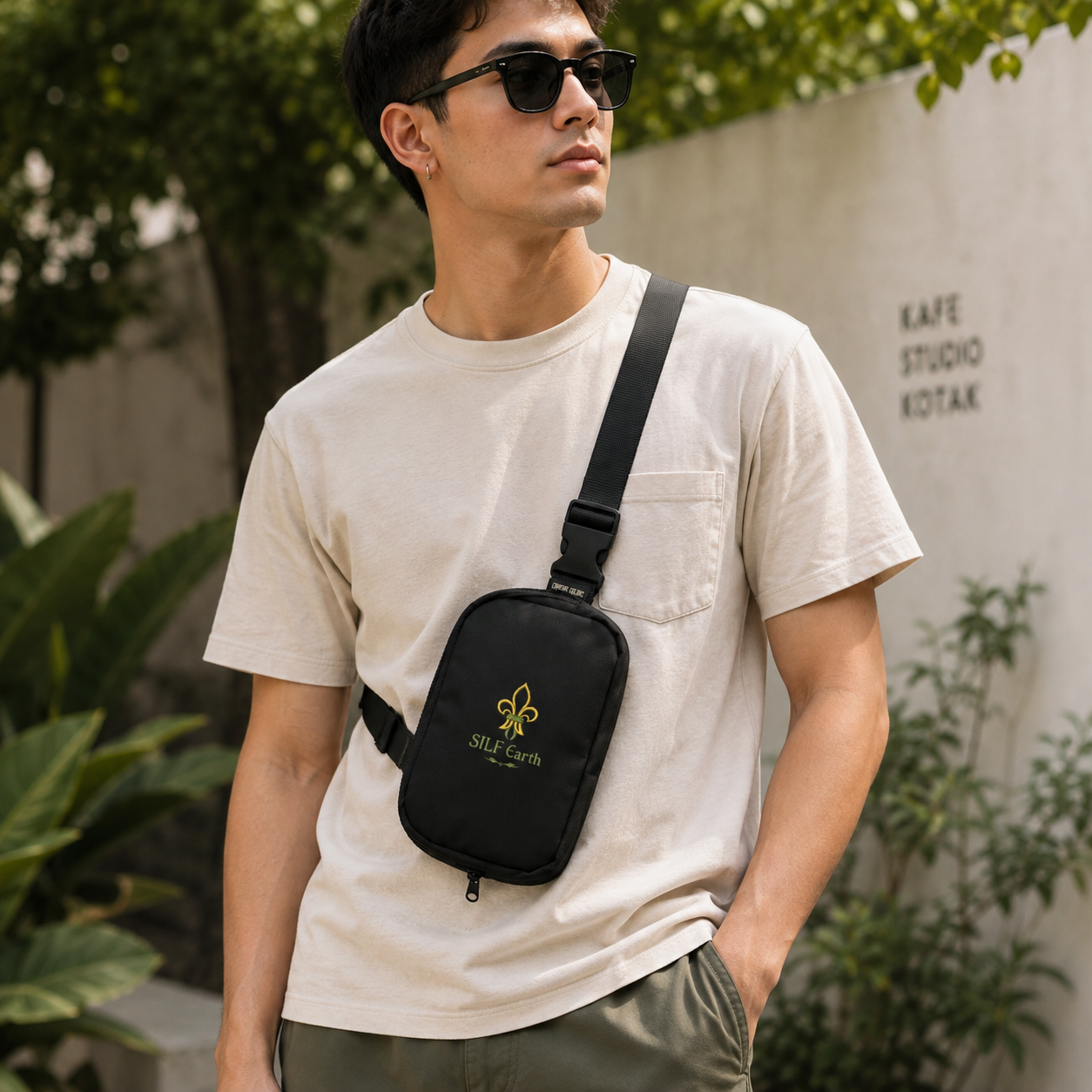 Fleur-de-Lis Sling Bag