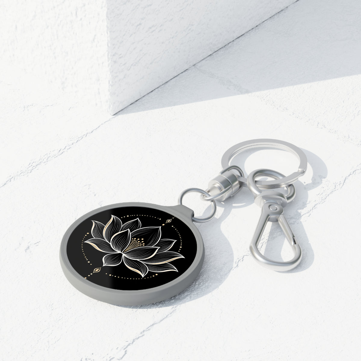 Lotus Serenity Keychain