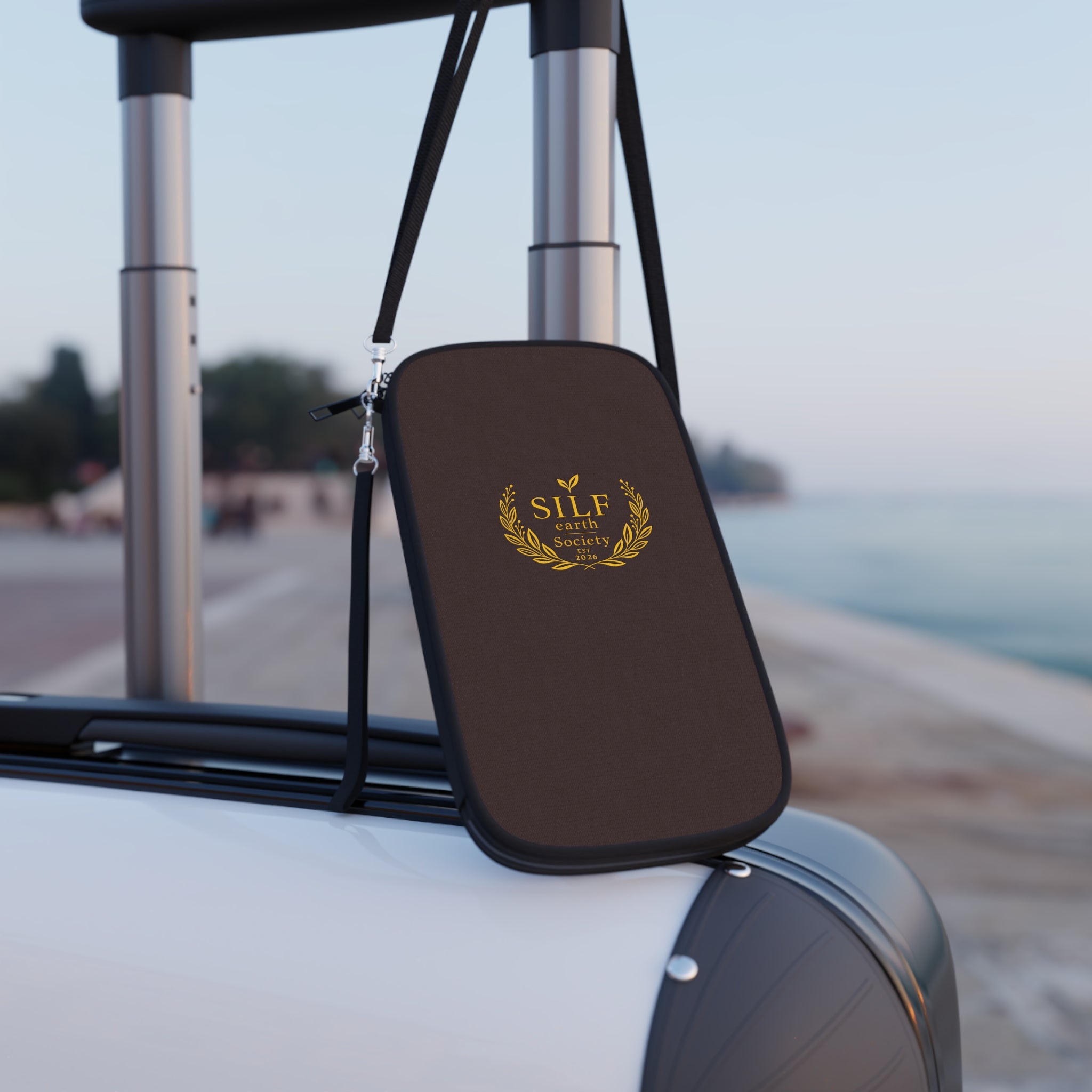 Travel Passport Holder with Gold Laurel Crest