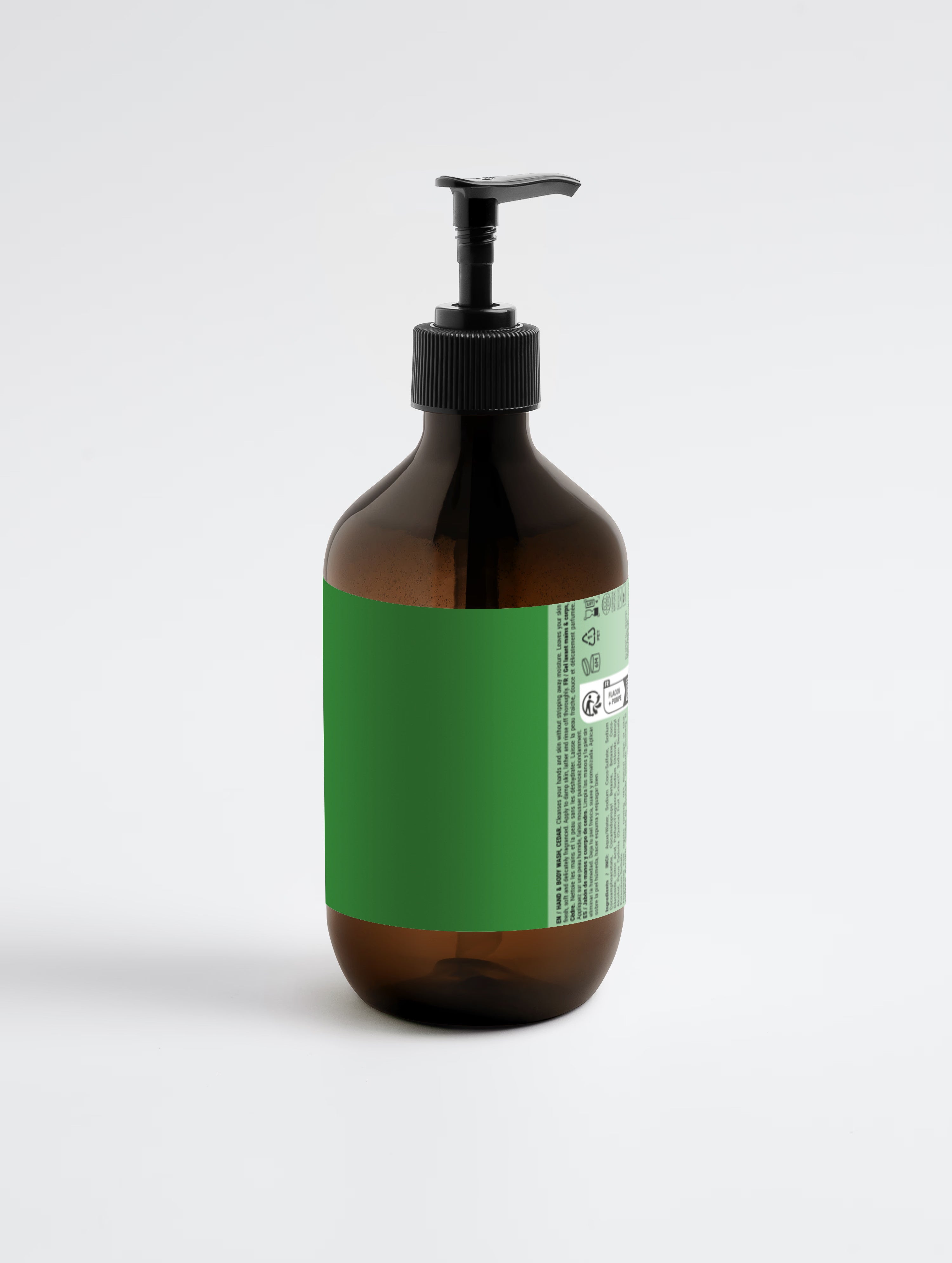 Hand & Body Wash, Mint & Dark Cedar