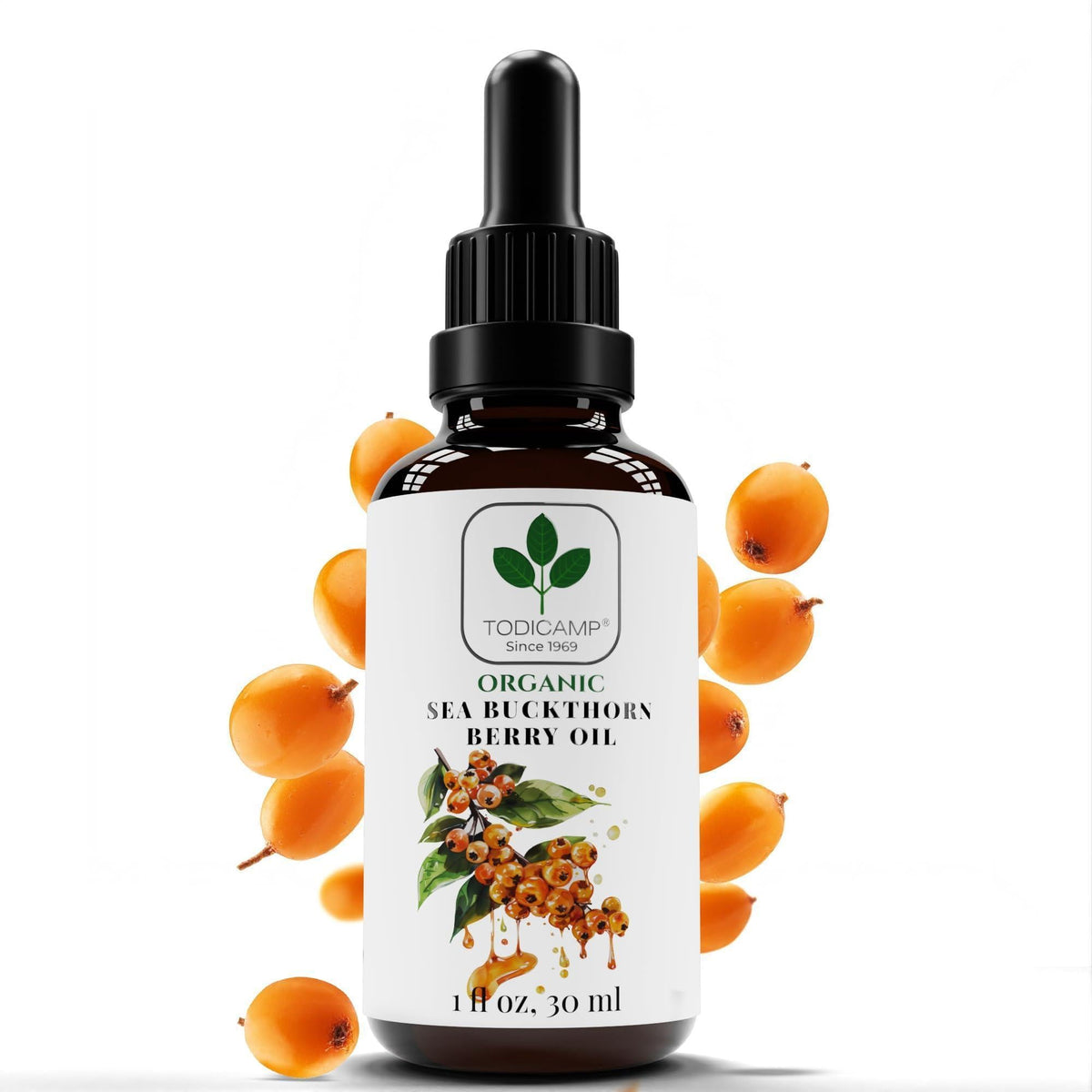 Organic Cold-Pressed Sea Buckthorn Berry Oil | 1 fl oz