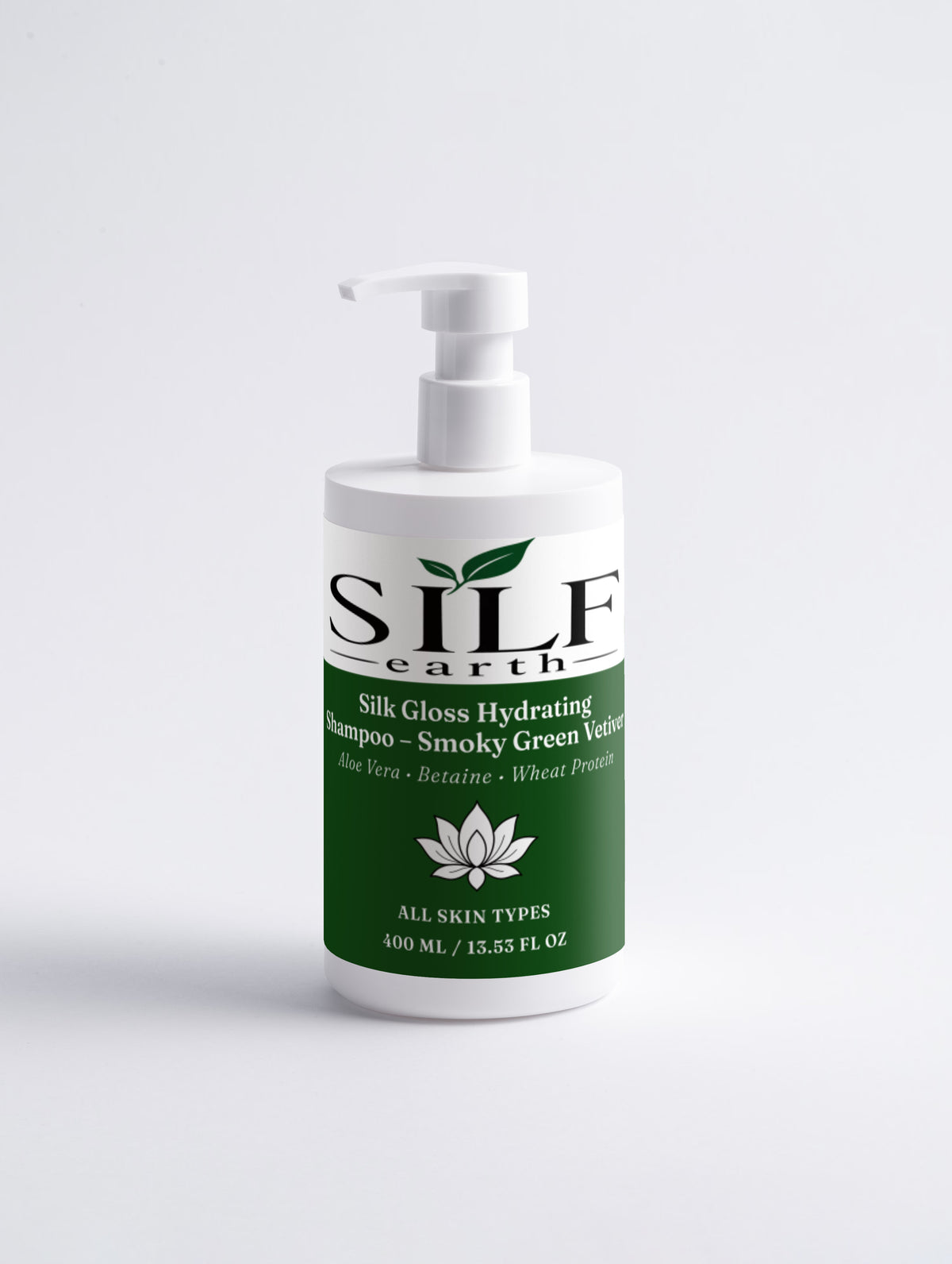 Silk Gloss Hydrating Shampoo – Smoky Green Vetiver