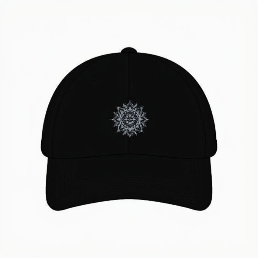 Mandala Embroidered Cord Cap