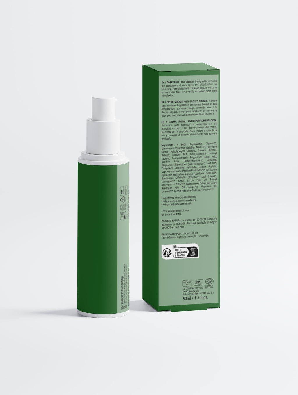 Dark Spot Correcting Face Cream with Kojic Acid