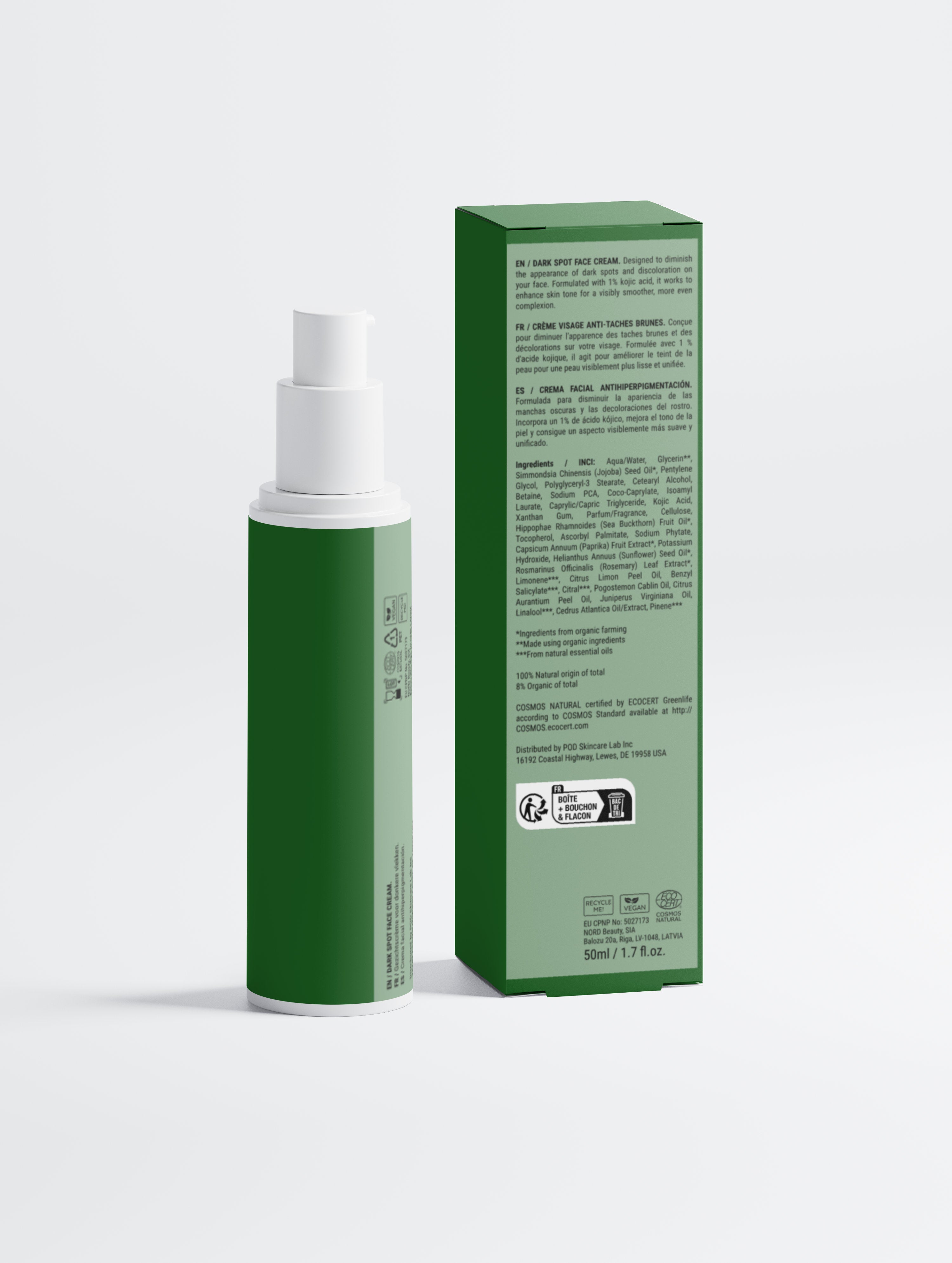 Dark Spot Correcting Face Cream with Kojic Acid